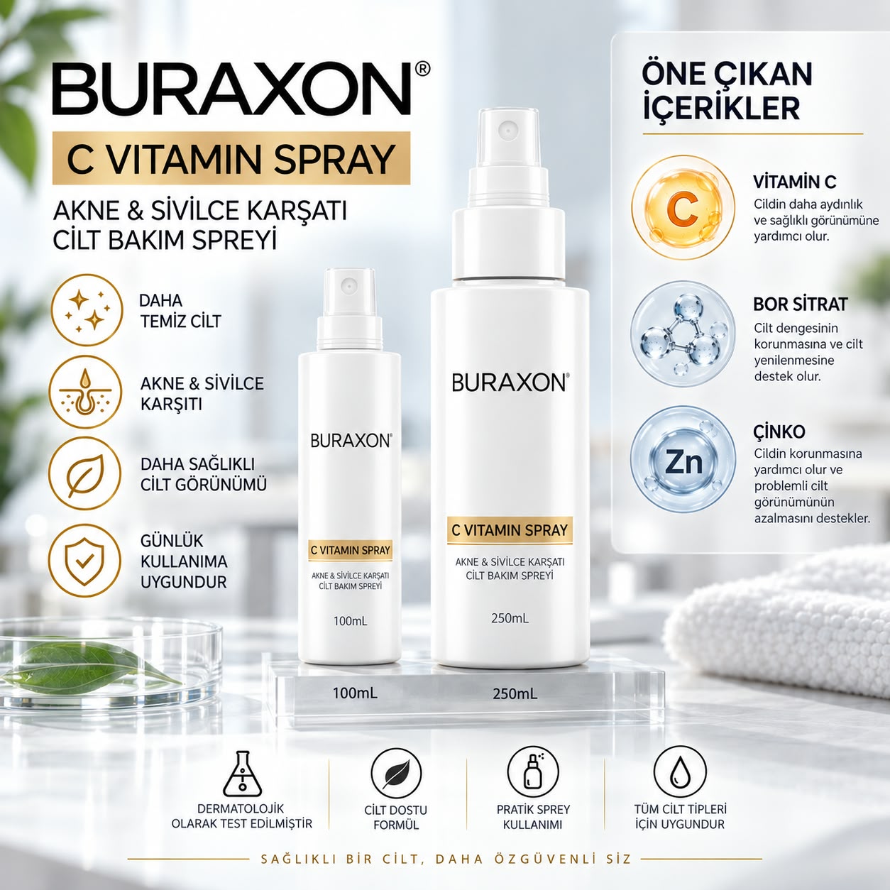 BURAXON C+Bor bakım spreyi 100 ml